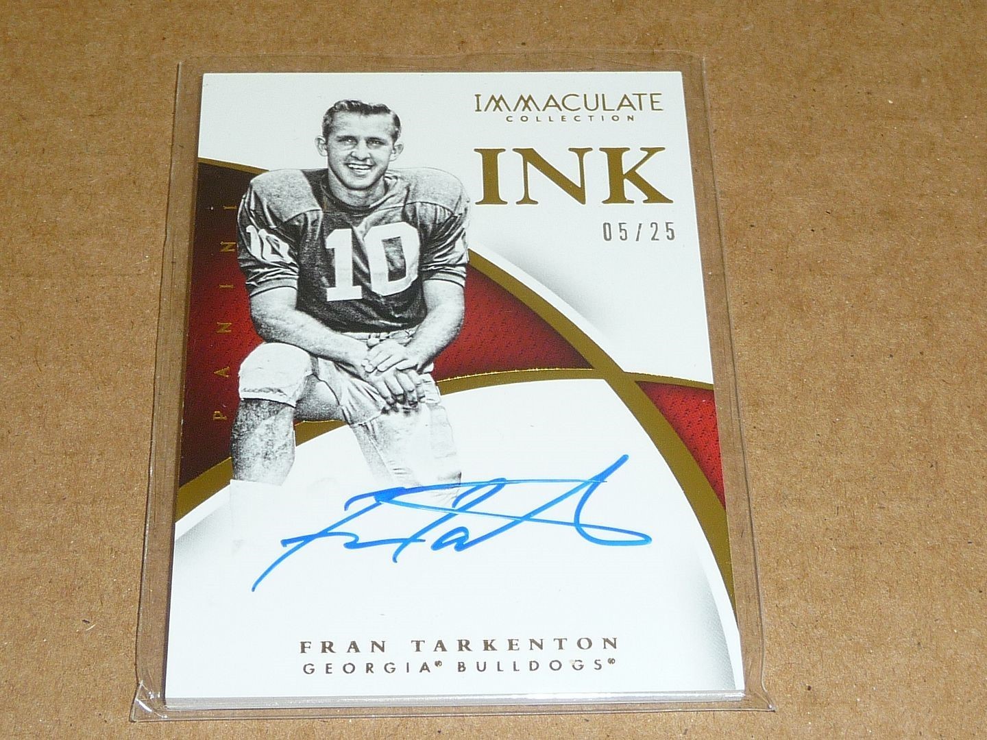 2015 Panini Immaculate FRAN TARKENTON AUTOGRAPH/AUTO INK 05/25 GEORGIA A1119
