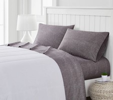 Truly Soft Everyday Sheet Set Sport Grey 4-Piece Full Sheet Set Super Soft