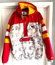 Kansas City Chiefs Pullover Jacket; Brand "Starter" -XXL.
