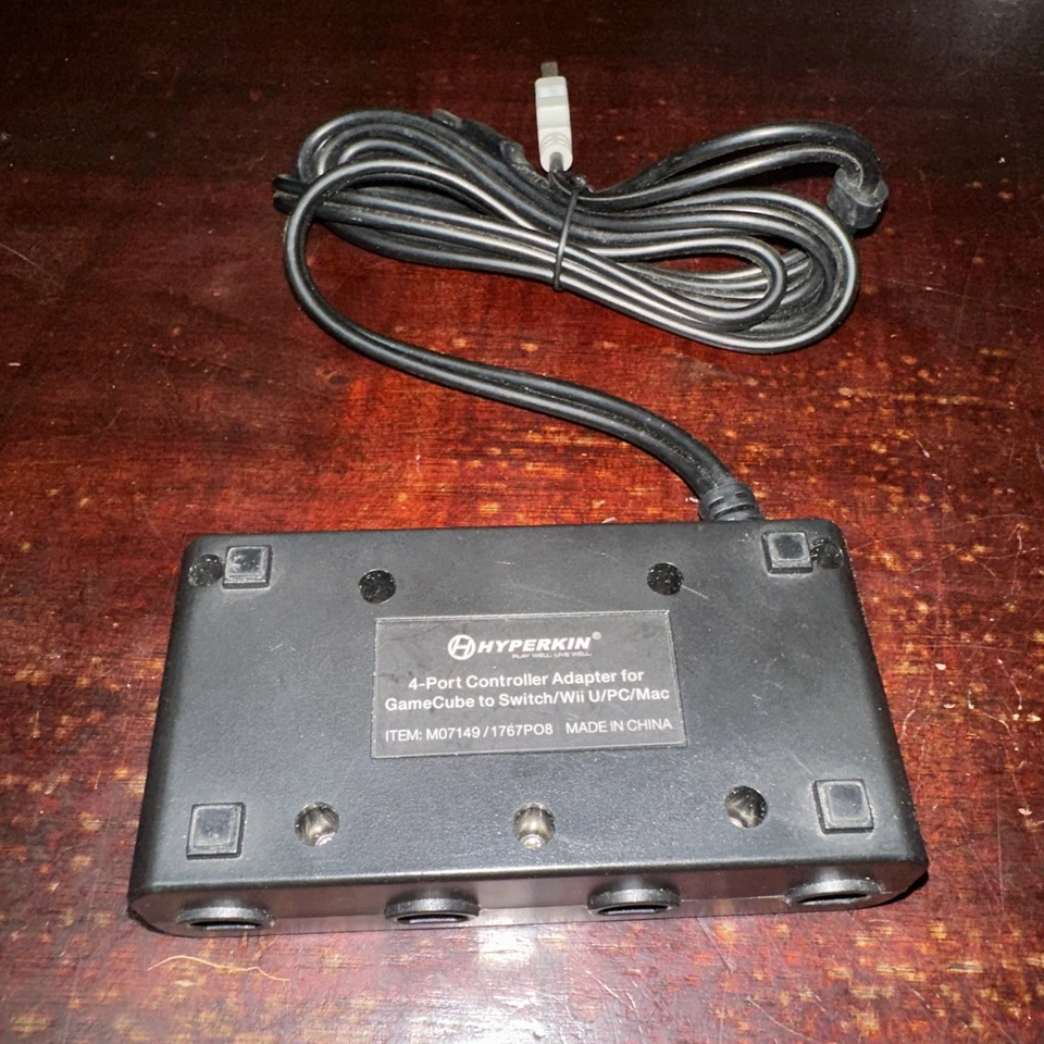 Adaptador Controlador Hyperkin 4 Puertos Para GameCube Compatible Con Nintendo Wii U Foto 2 de 2