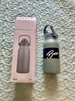Stainless Steel Jumping Cap Sport Bottle with Straw /1.3L