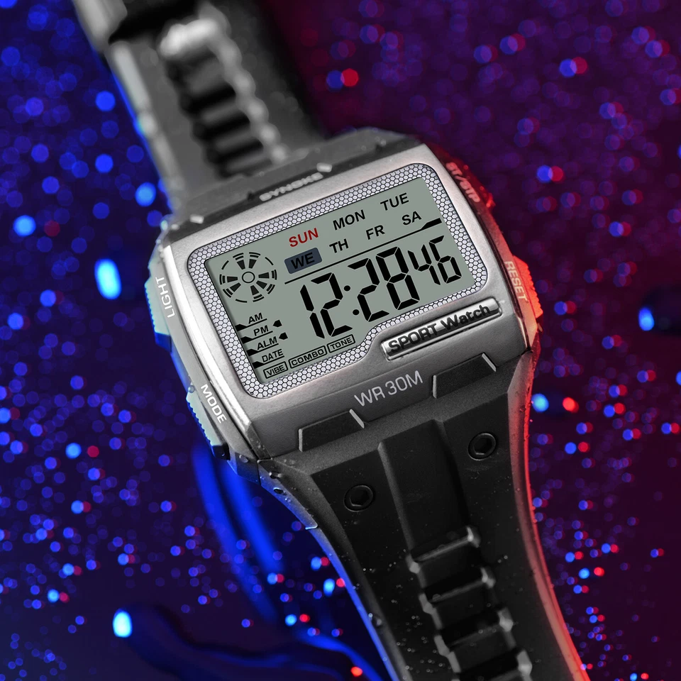 Reloj Pulsera Hombre Impermeable Digital Deportivo Militar Táctico LED Retroiluminación Foto 4 de 4