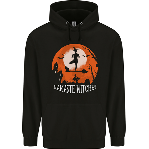 Namaste Hexen Lustig Halloween Yoga Kinder Kapuzenpulli