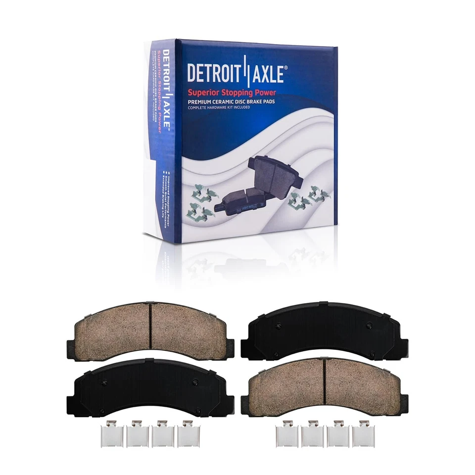 Front and Rear Disc Rotors Ceramic Brake Pads for 2010 2011 Ford F-150 6 LUGS - Image 4 of 4