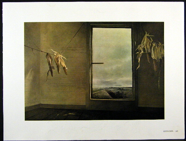 Andrew Wyeth Gravure Print SEED CORN & THE REVENANT, Olson's | eBay