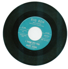 MARY SAENZ  45 RPM Record   I THINK IT'S YOU / WOULD SHE DO THAT FOR YOU  EX++!