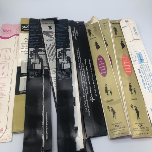 Zippers Lot Of Talon , JP Coats Unique All Purpose Vintage NOS - Picture 9 of 12