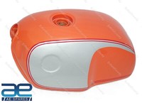 FüR BMW R100 Rs Rt R90 R80 R75 Orange & Silber Benzin Fuel Benzintank Stahl Aes