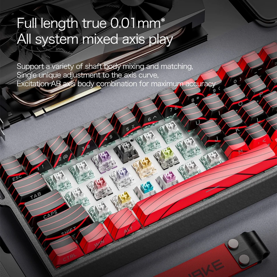 MAMBASNAKE X60 HE Rapid Trigger Magnetic Keyboard, 0.01mm RT 8KHz Tri-Mode - Image 4 of 4