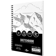 A4 SKETCHBOOK ? 120 Pages/60 Sheets 130gsm acid free and natural white