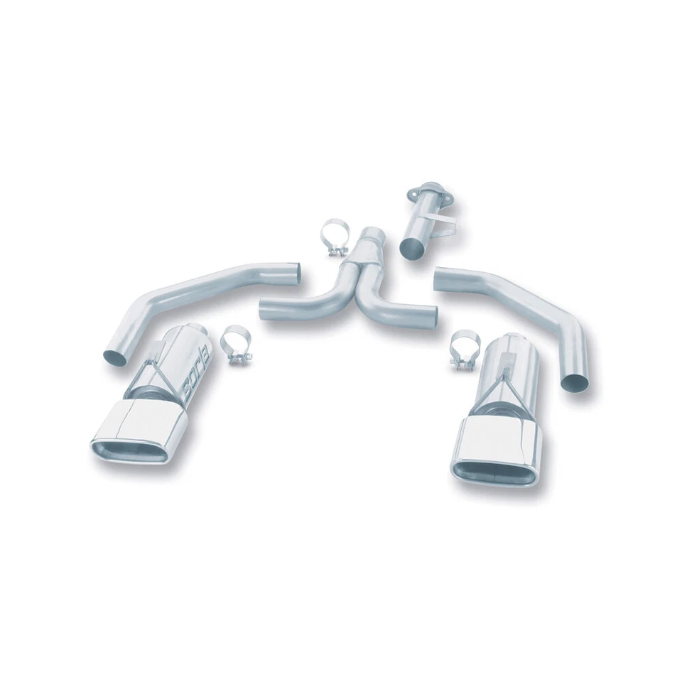 Escape trasero Borla 140082 tipo S Cat para Chevrolet Corvette C4 1986-1991 5,7 L V8 Foto 3 de 4