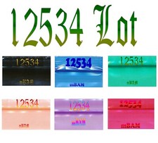 200 12534 COLOR LOT APPLE MINI ZIP BAGGIES COLOR MIX 1.25X.75"