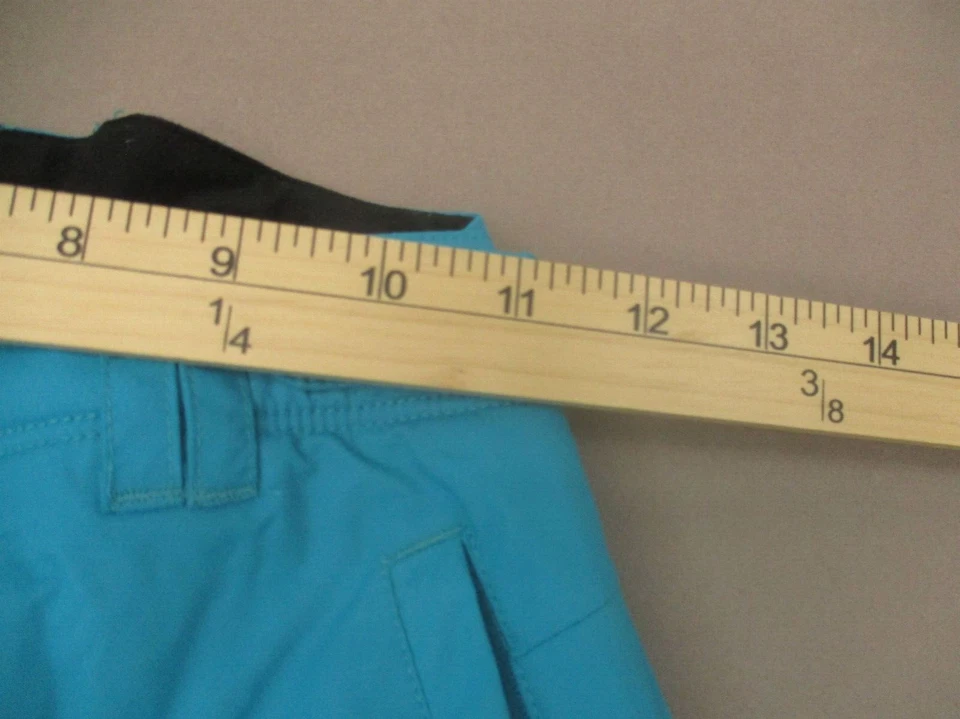 Pantalones de nieve ajustables a presión REI talla S(8) azul 100 % nailon pierna reforzada 052 Foto 3 de 4