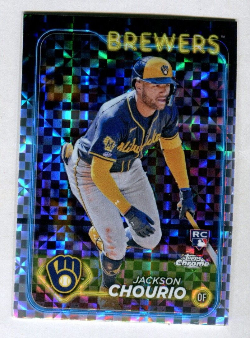 2024 Topps Chrome Prism Refractors #161 Jackson Chourio Brewers A46 432