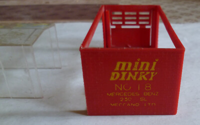 Mini-Dinky N°18 Mercedes 230SL 1962 - 1/65 - Blanc - Boîte D'origine