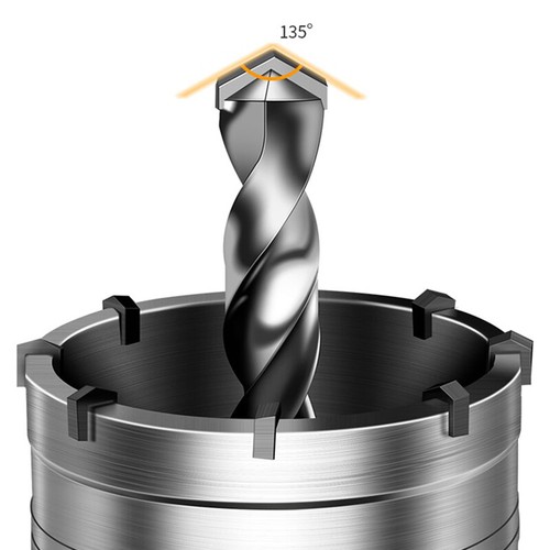 Hole Saw Drill Bits Kits 30-120mm Connecting Rod for Concrete Cement Wall Stone - Foto 5 di 36