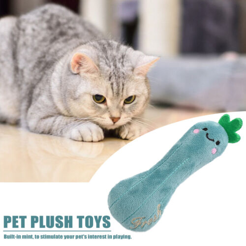 Cat Plush Mint Interactive Claws Thumb Vegetable Shape Catnip Toy (Loofah) - Picture 5 of 7