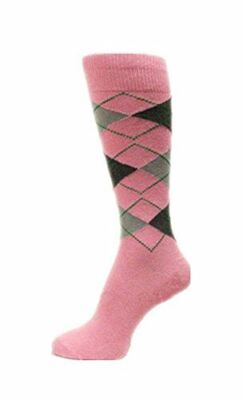 pink and grey dress socks Solid Color Crew Cotton Dress Socks