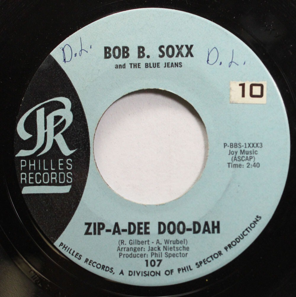 BOB B. SOXX AND THE BLUE JEANS US盤 LP BOB B SOXX & THE BLUE JEANS Zip-a-dee-doo-dah CORNBREAD
