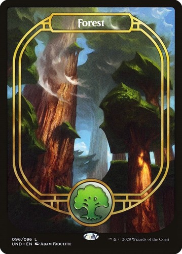 Forest (96) FOIL Unsanctioned NM Basic Land MAGIC MTG CARD (ID
