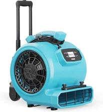 Alorair GE4000HCW 4000CFM 1HP Air Mover Blower Fan w/Timer, Handle,Carpet Buckle