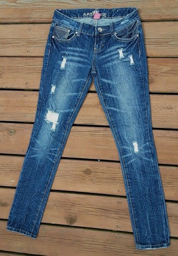 Almost Famous Juniors Distressed Ripped 