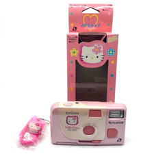 【INUTILIZZATO nella SCATOLA】FUJIFILM EPION Sanrio Hello Kitty APS fotocamera con cinturino dal Giappone