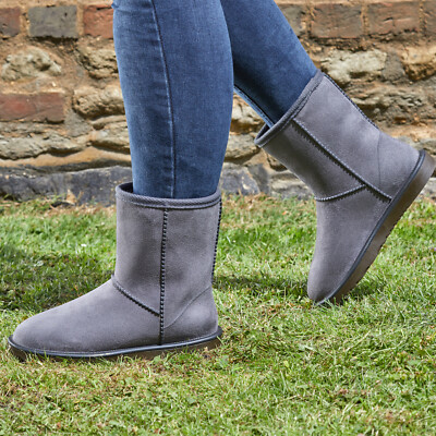 Comfi Snugz wasserdichte Damenstiefel mit Fellfutter Größen 4 5 6 7 8 Smart Garden