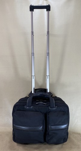 Andiamo Bravo Black 17” Wheeled Carry On Laptop Computer Bag Business Briefcase - Picture 2 of 11