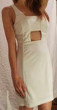 New EMERALD SUNDAE Cutout White Sleeveless Short Dress Junior's Size 9