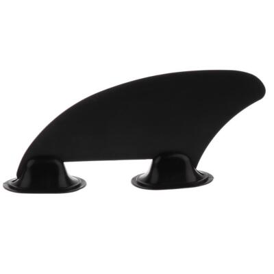 Pinna Centro Staccabile Per Kayak E SUP - Nera - Kit Timone In Nylon E Fibra Di Vetro - Universale Per Canoe E Paddle Board