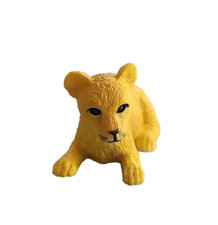 Figura animal cachorro de león juguete acostado