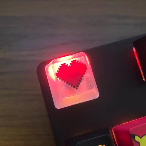 Heart Shape Keyboard Keycaps For Esc Key Caps For Mechanical Gaming Keyboard - Picture 6 of 12