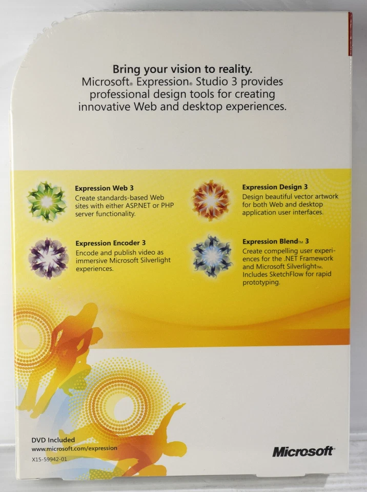 Microsoft Expression Studio 3 (Academic RETAIL Version) NEW SEALED! - Image 4 of 4