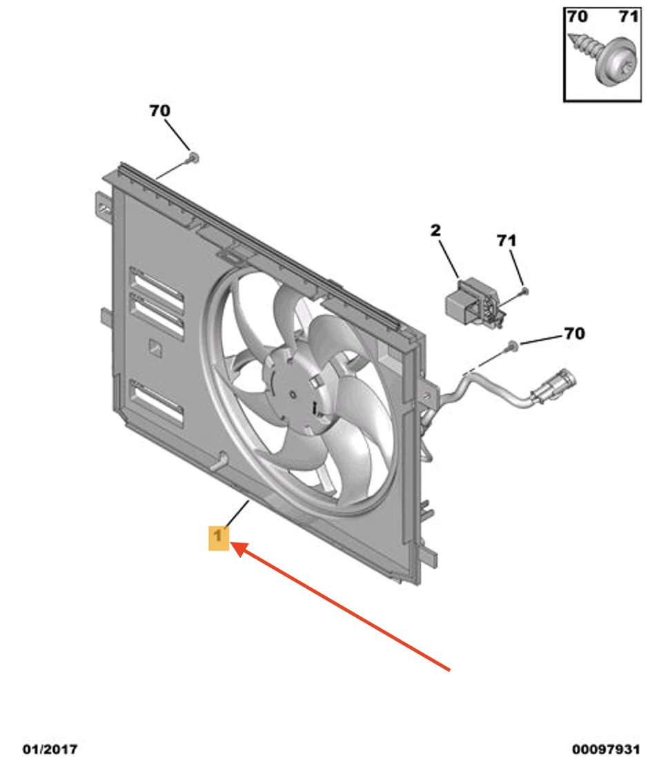 NEU PEUGEOT 3008 MOTORKÜHLERLÜFTER 9836638080 ORIGINAL | eBay 