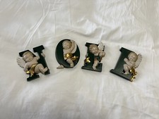 Burwood Products | Vintage Christmas Noel Plaques | Cherubs Made in USA