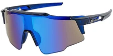 Kids Wrap Sports Shield Baseball Cycling Sunglasses Multi Color Mirror XF40
