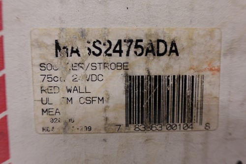 System Sensor MASS2475ADA Fire Alarm Multi-Alert System Sounder Horn Strobe NIB - Picture 3 of 20