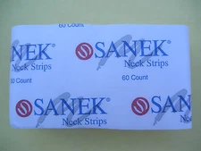 GRAHAM SANEK NECK STRIPS White 60 Count Barber Salon Hair Stylist Haircuts