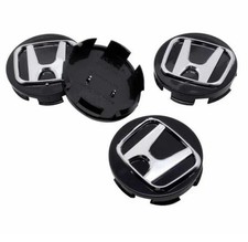 Black Honda Set Of 4 Wheel Center Caps 69mm Black Honda Set Of 4 Wheel Center Caps 69mm