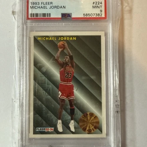 Michael Jordan 1993 Fleer Basketball Card # 224 Graded PSA 9 MINT