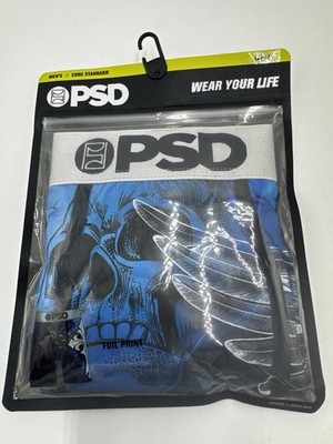 PSD Underwear Men's Silver Wing Boxer Briefs Large NWT