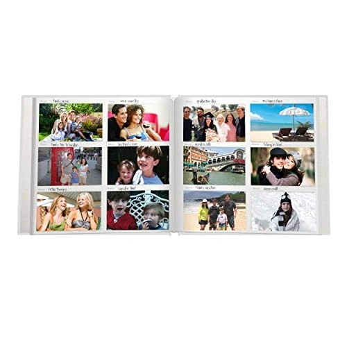 Deluxe 300 Pocket Photo Album 4x6 Leatherette Gold Accents Expandable Refills - Image 4 of 4