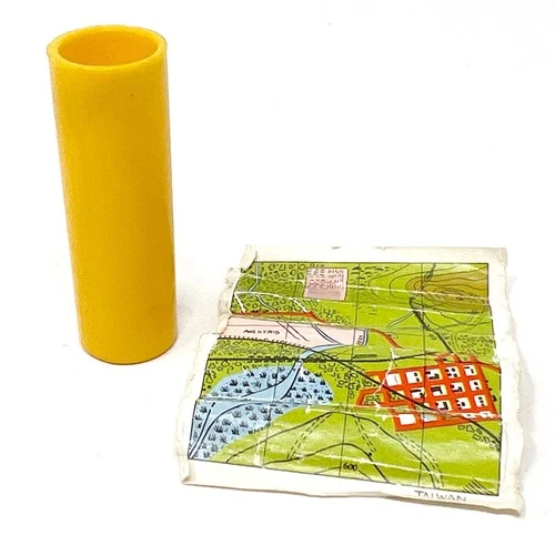 Vintage Gi Joe Adventure Team Hasbro Hurricane Spotter Yellow Map Case 1972-73