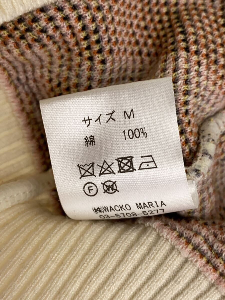 WACKO MARIA KNIT SWEATER TIM LEHI (THIN M COTTON White Used WACKO MARIA KNIT SWEATER TIM LEHI (THIN M COTTON White Used