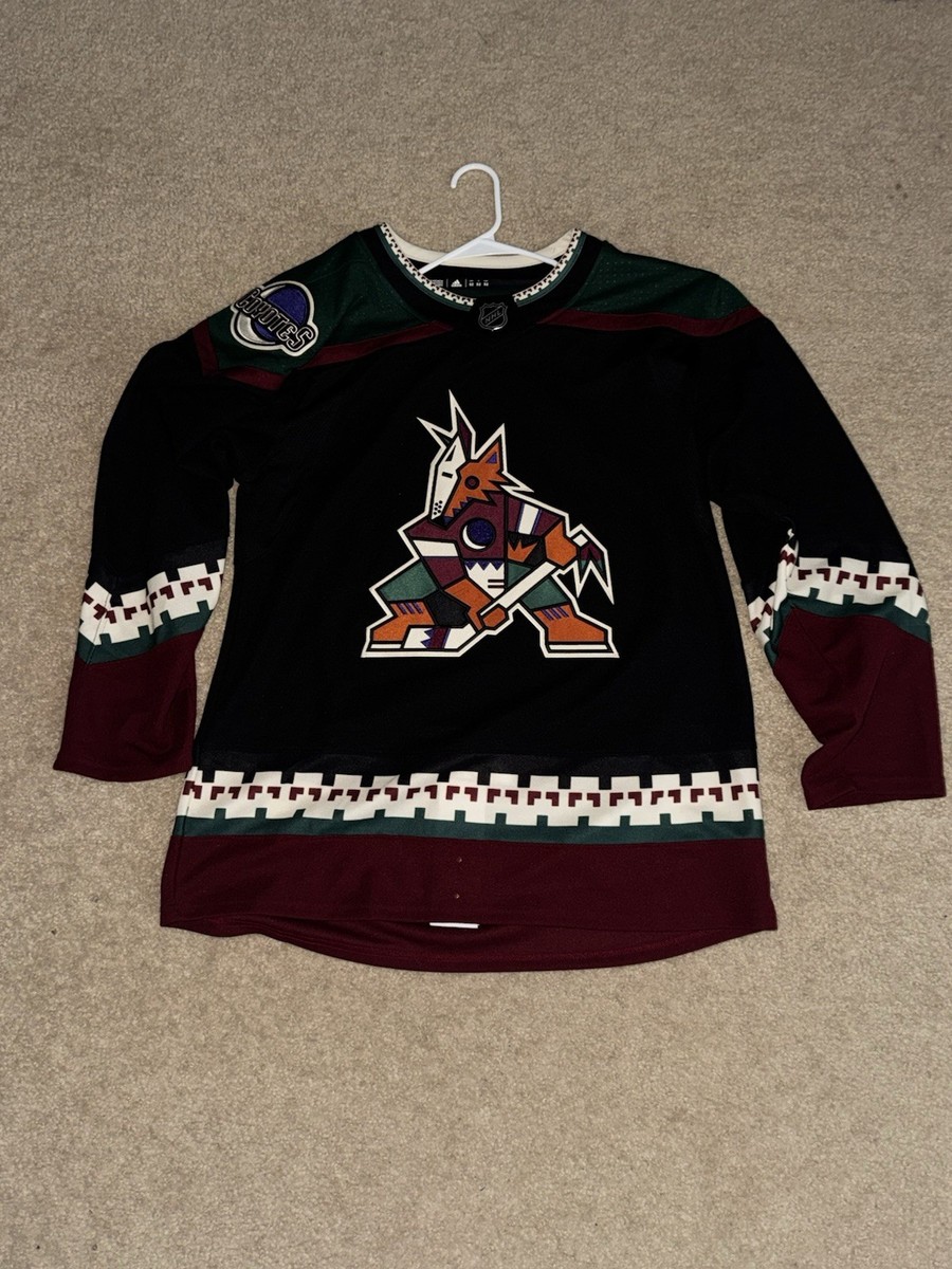 Arizona Coyotes Adidas Primegreen Black Kachina Home Jersey Size