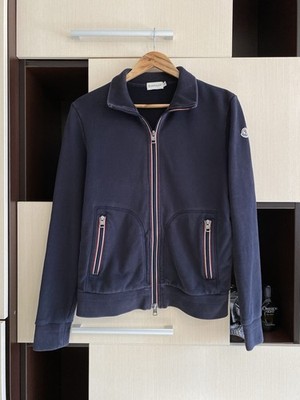 Moncler Maglia Cardigan Patch Logo Full Zip Sweatshirt Rare Size M