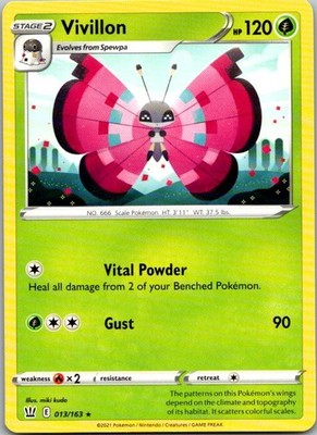 VivillonSWSH05: Battle Styles 013/163 NM