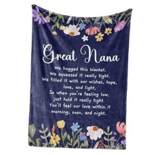 Great Nana Gifts, Great Grandma Flannel Blankets, Great-Nana Present for