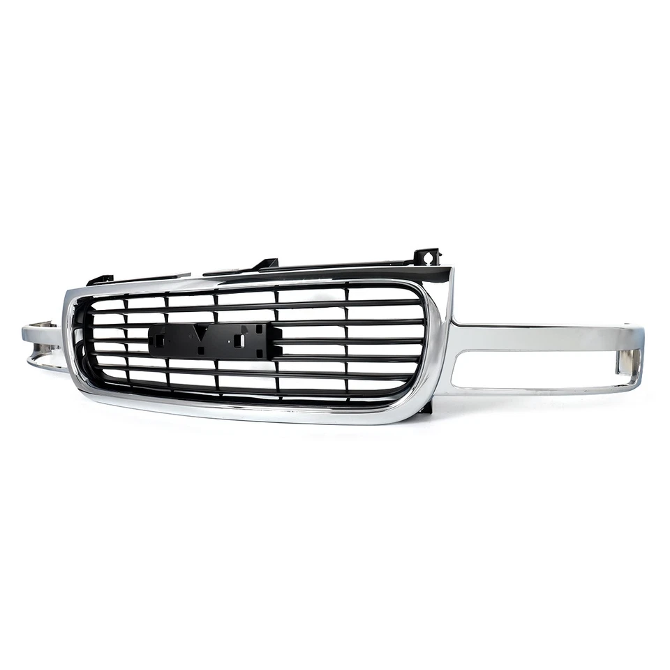Chrome Shell Grille For 2000-2006 GMC Yukon&XL 1999-2002 Sierra 1500 2500 SLT - Image 3 of 4